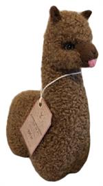  Baby alpaca tøjdyr med tunge brun.